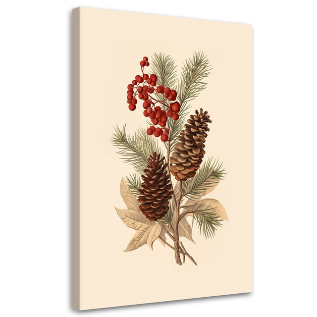 Tableau sur toile Décorations de sapin de Noël 40x60