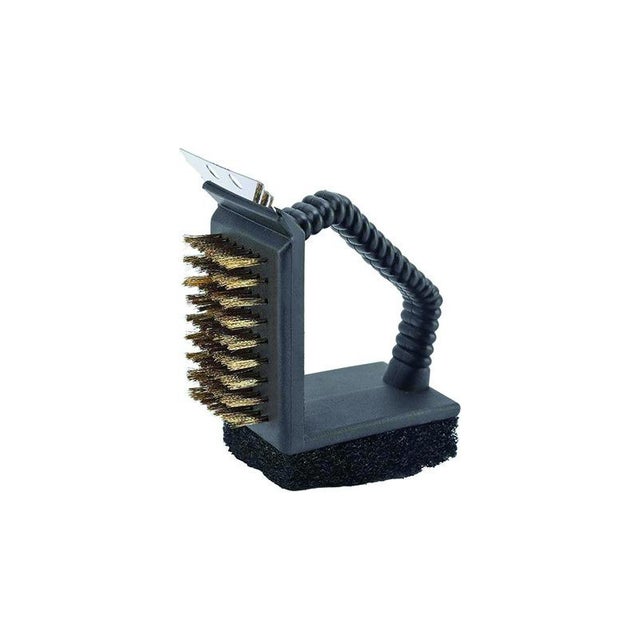 Brosse barbecue Sandri, mini combinée, 3 fonctions