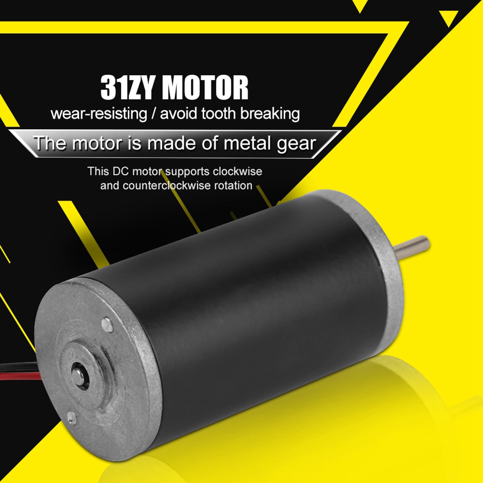 Moteur à balais de charbon magnétique permanent 31ZY, CW/CCW (24V, 3500 tr/min) - 4