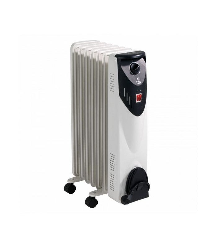 Fm Radiador Aceite 7 Elementos Rw15 1500W Blanco/Negro , Leroy Merlin