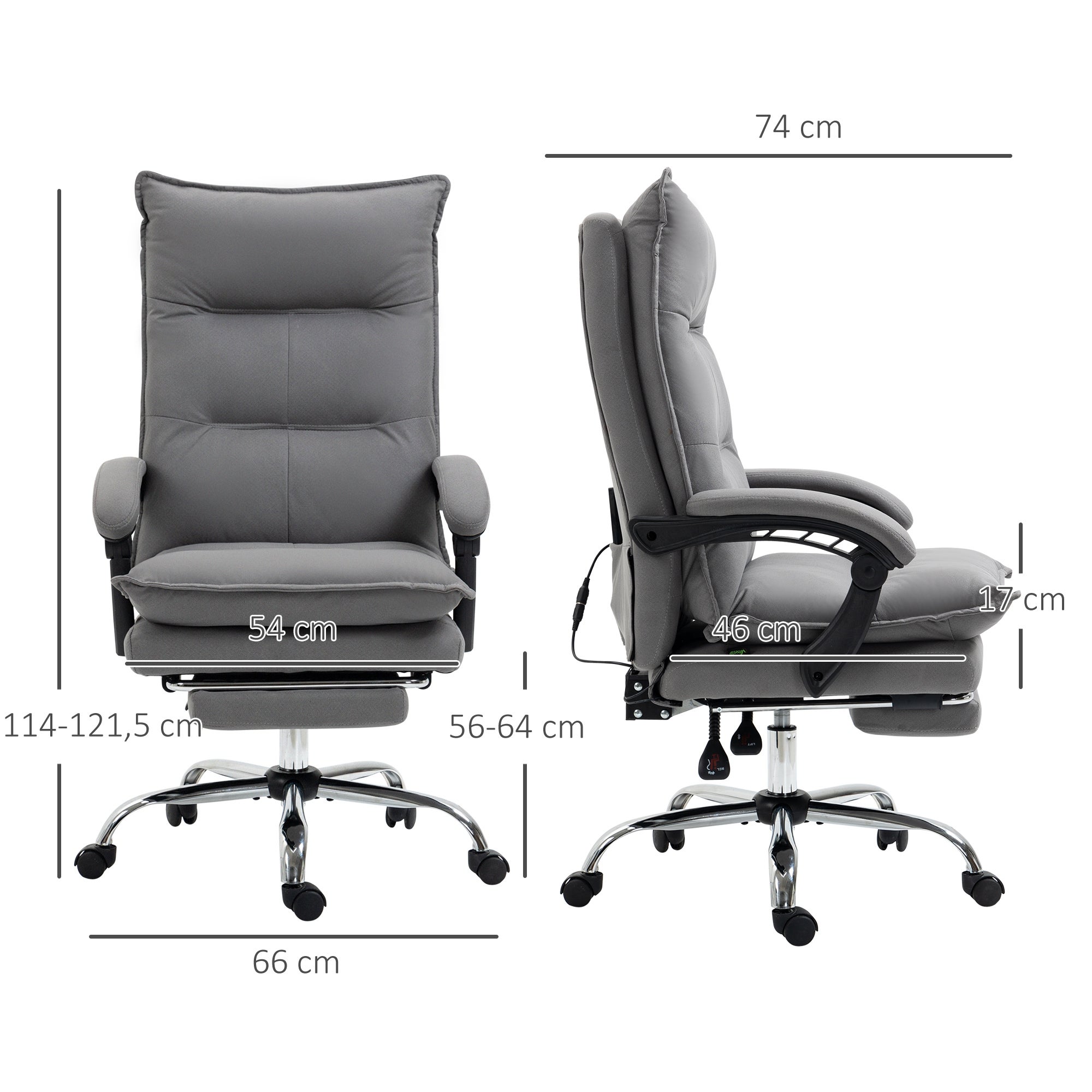 Fauteuil de bureau avec fonction massage, fonction chauffante ...