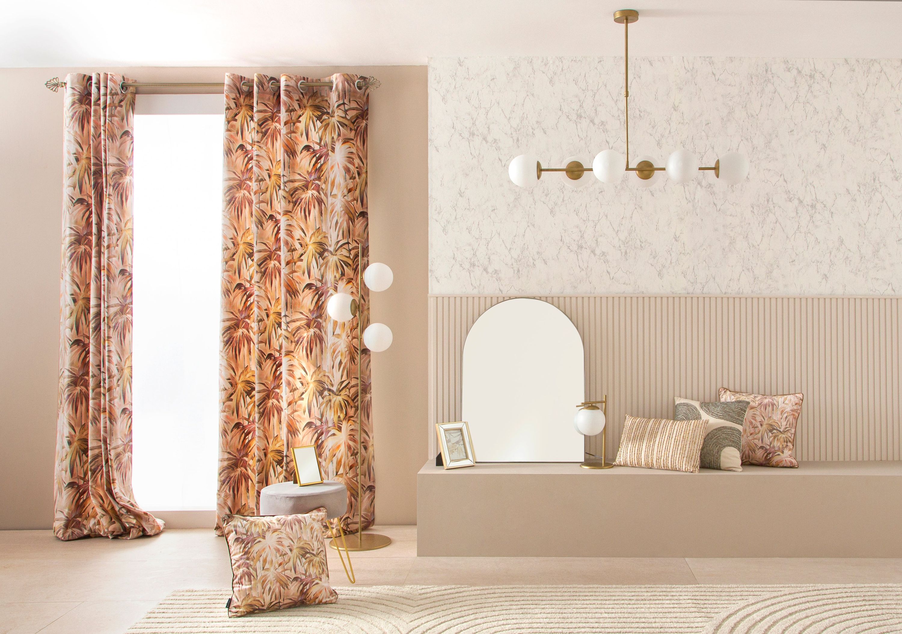 Tapis intérieur LINA à motif en relief - 160 x 230 cm - Crème - Polypropylène - REVESTEX UNITRAMA - 5
