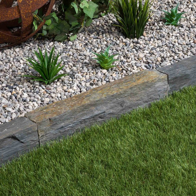 Bordure de jardin Schiste 50x3-7x3-7 cm (à l'unité) - RO'MA NATURE
