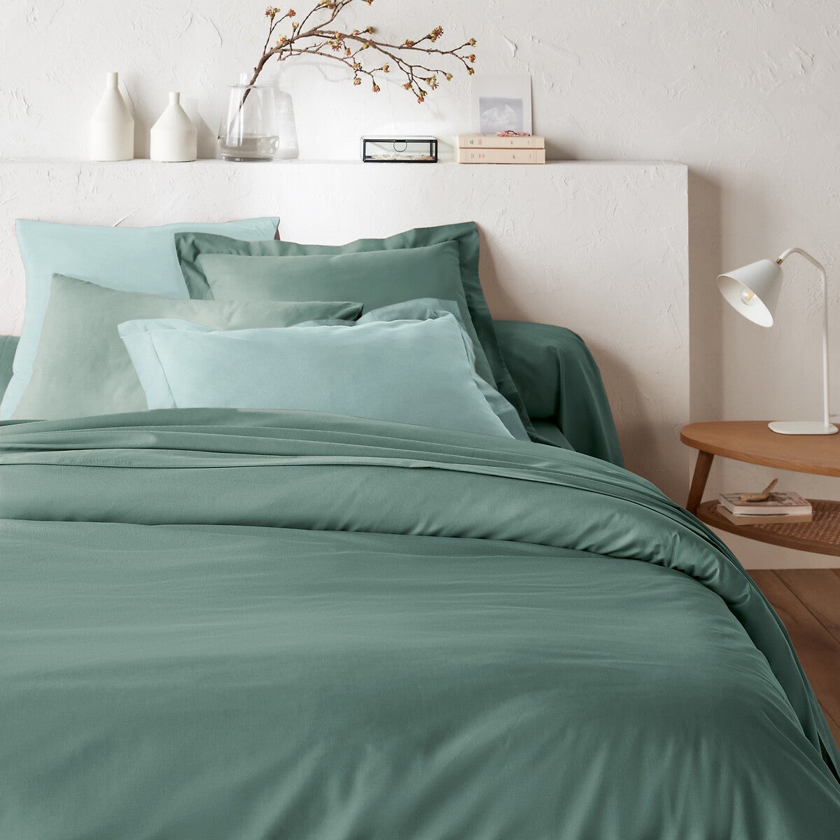 Drap plat en coton, Scenario - Vert forêt - 240 x 290 cm - 3