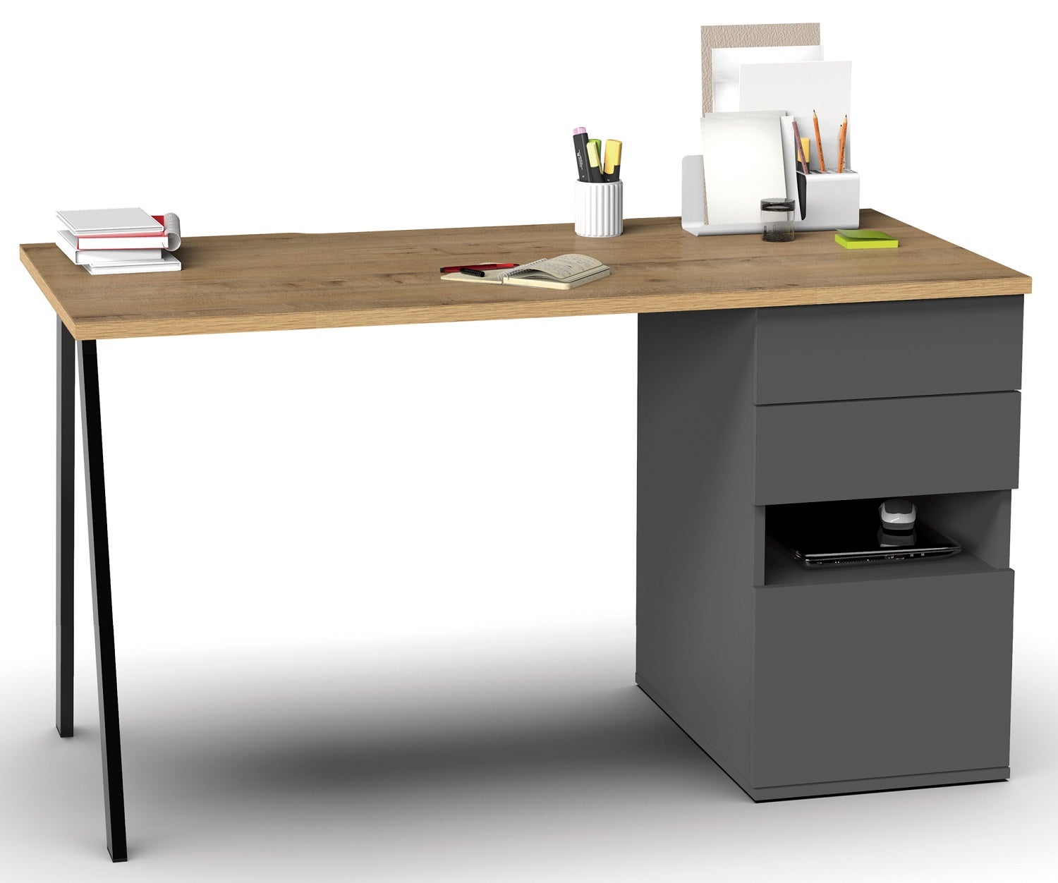Armoire de bureau métallique portes battantes monobloc
