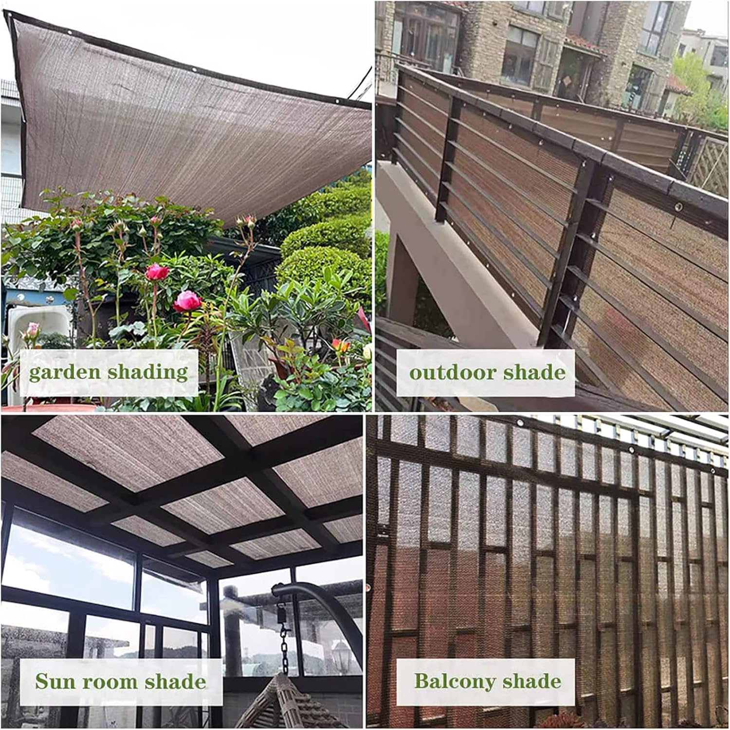 Filet pare-soleil avec store perforé, pergola, protection UV, coupe-vent, indéchirable, adapté pour balcon, terrasse, jardin, extérieur - 2*3 mètres - 5
