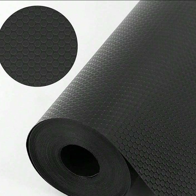 Wodoodporna mata do szuflady Czarna antypoślizgowa x cm z pianki Eva Możliwość przycięcia Nieprzywierająca do półek szafek szuflad lodówek