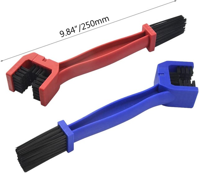 Kit Nettoyage Chaîne Vélo VAKKI – Cassette Bleue 360°, 4 Brosses, Grattoir, Compatible Toutes Chaînes (route/VTT)
