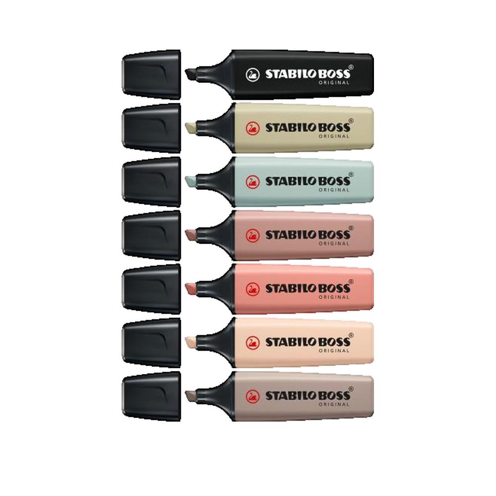 Stabilo Boss Naturecolors Pack de 8 Feutres - Trait entre 2 et 5 mm ...