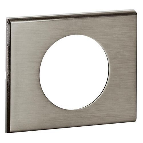 Plaque Céliane Matières 1 poste finition Inox Brossé (069101