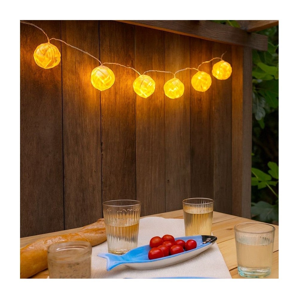 Guirlande LED en rotin 165cm - Ornami - 2