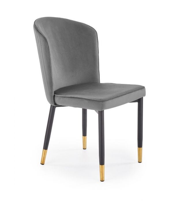 Krzesło tapicerowane K446 VELVET szare