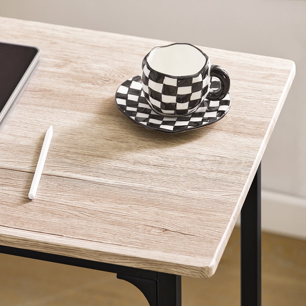 SoBuy Set de 1 Table + 2 Tabourets avec repose-pieds Table Mange-debout Table haute cuisine OGT10-N - 4