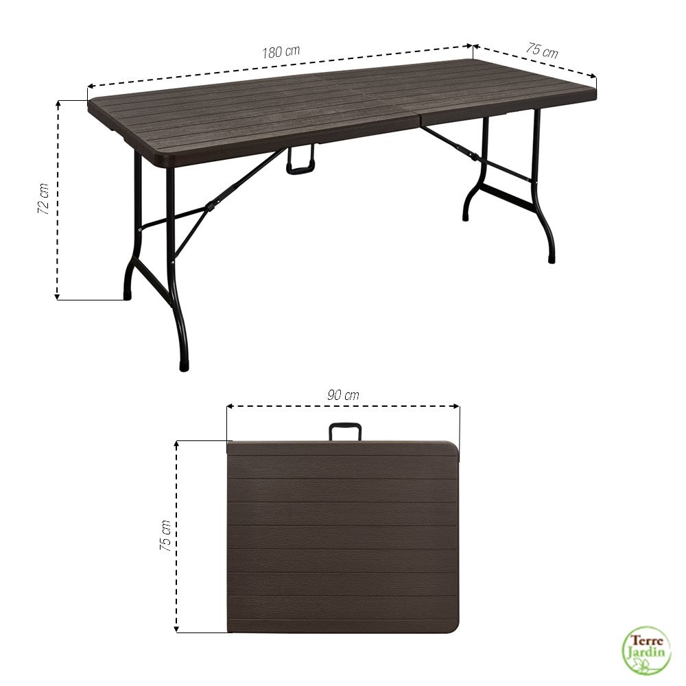 Lot table pliante 8 personnes 