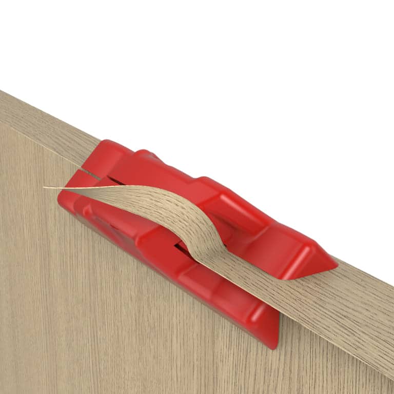 Outil de Finition - Araseur de Chant Rouge - Découpe Précise et Esthétique pour Bandes de Chant, Bois, PVC et Placages - 4