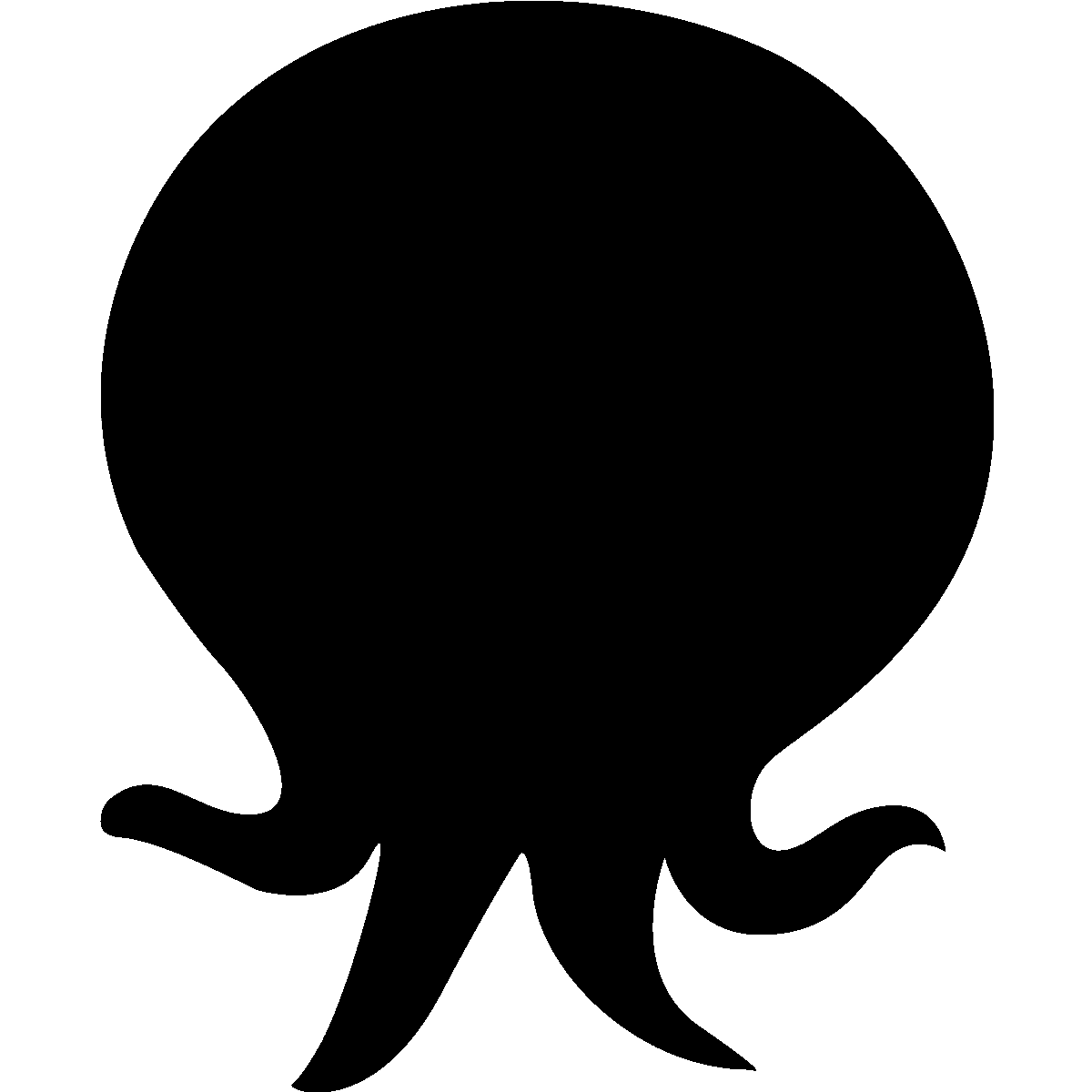 Adesivo Sagoma di polpo - Sticker adesivo - adesivi murali - 130x105cm - 2