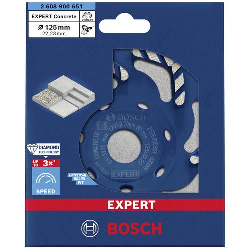 Plateau diamant BOSCH 2608900651 béton EXPERT 125x22.23x4.5mm - 3
