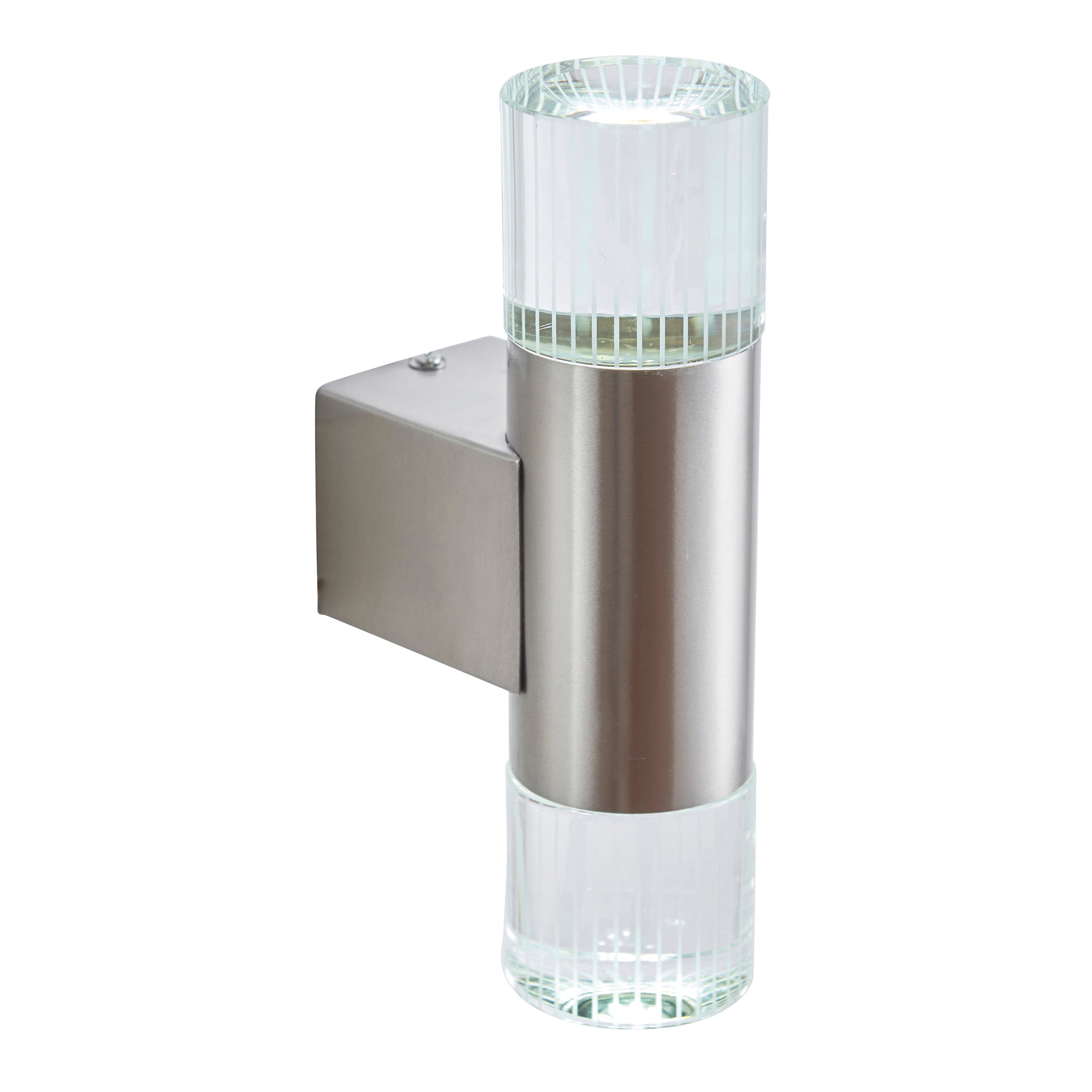 Kinkiet zewnętrzny LED GRANT 0,8W 6250K 110lm metal chromowany-srebrny wym:23x6x11cm IP44 Endon