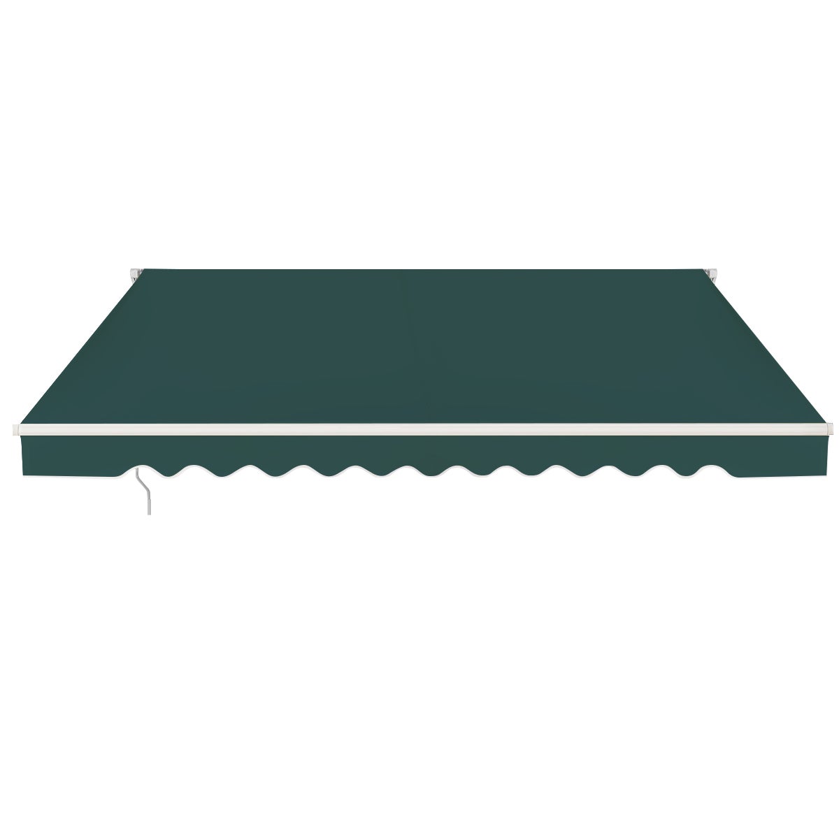 Toldos exterior terraza retractil, toldo manual con manivela de metal impermeable y protección solar, toldo con brazo para balcón terraza exterior (ve