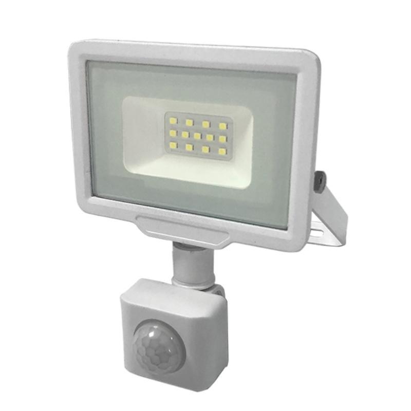 PADLIGHT5, projecteur LED SMD 10W IP44, noir 4000K. Avec détecteur de mouvements