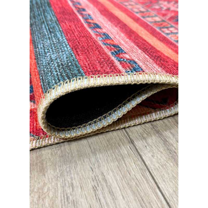 Tapis berbère lavable en machine - KILIM 03 Multicolore - 200x290 cm - 5