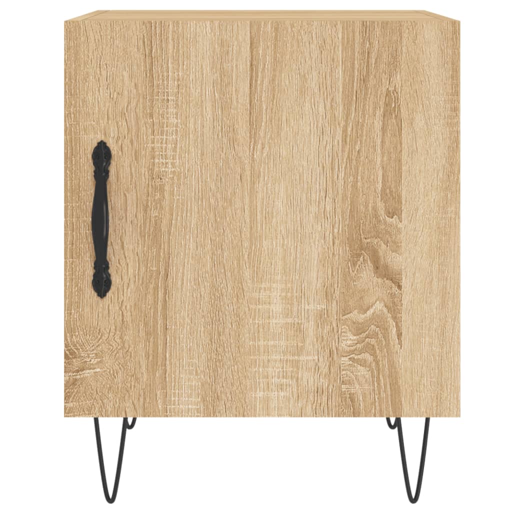 Table de chevet chêne sonoma 40x40x50 cm bois d’ingénierie - 5