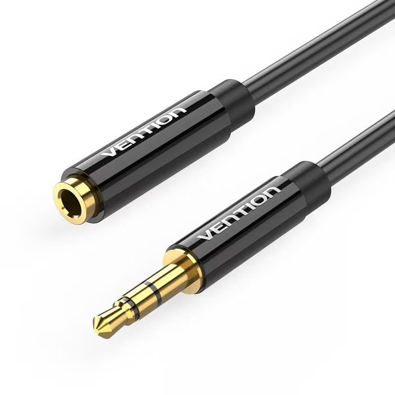 Câble Audio VENTION Babbi - Jack 3,5 Mm Mâle/mâle - 3 Mètres - Noir - Plug & Play