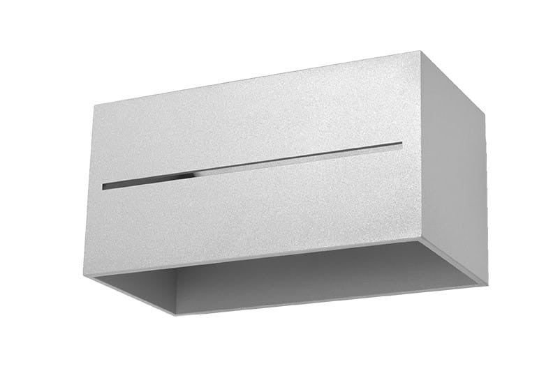 Kinkiet ścienny Lobo szary 2xG9x40W wym: 10 x 20 x 20 cm aluminium IP20 Sollux Lighting