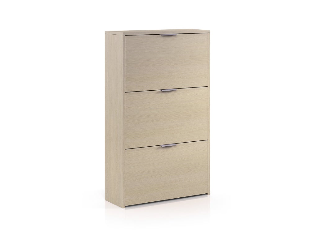 Meuble à chaussures pour Entrée en bois Marron Nature 18 paires maximum - 3