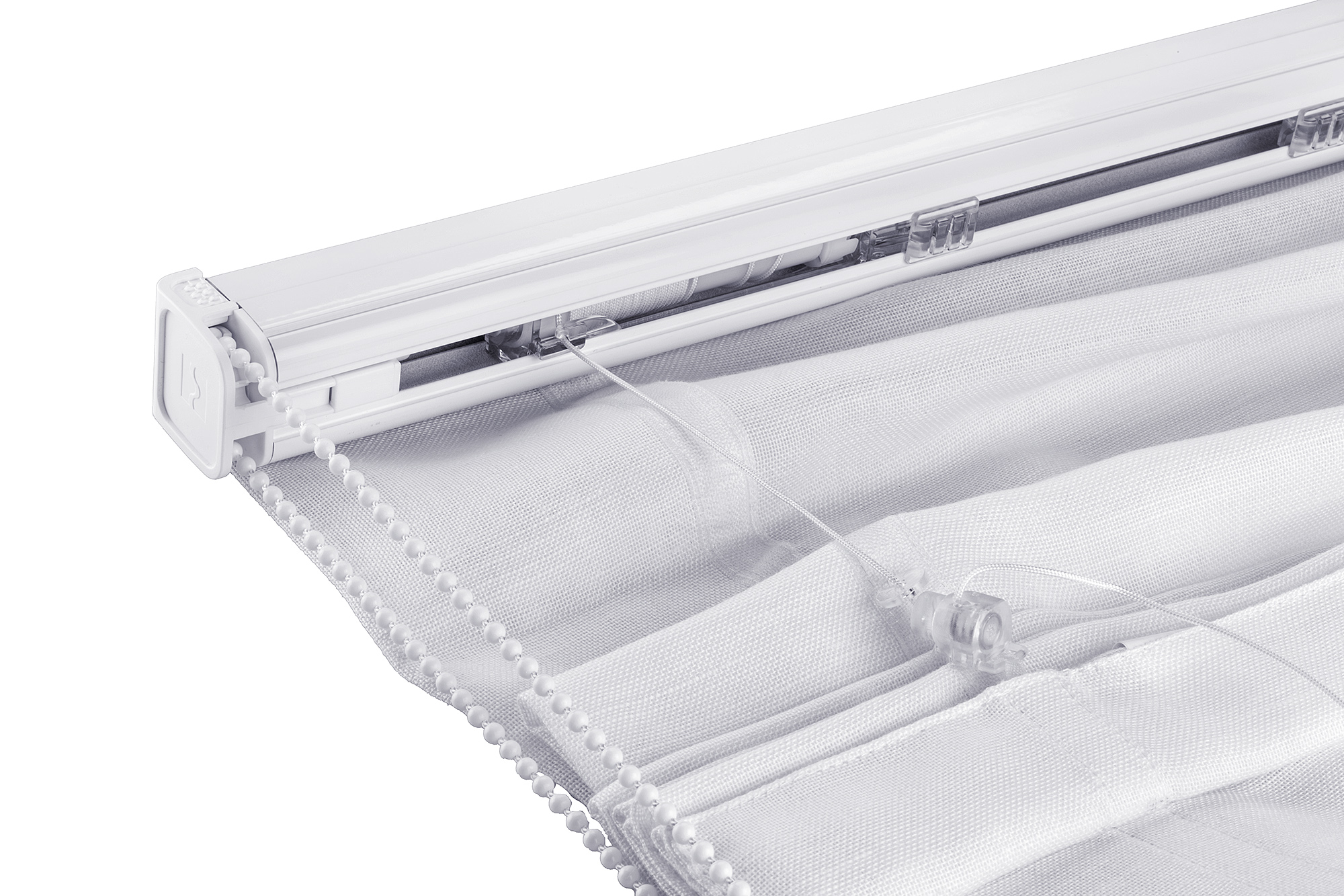 Easydeco - Estor Plegable sin varillas Lino crudo 150 x 175 cm - 4