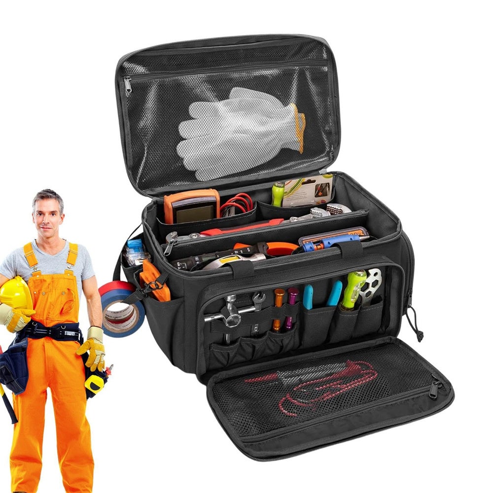 Caddy De Nettoyage Sur Roulettes Avec Sac Organisateur - Grand Format, Séparateurs Amovibles, Bandoulière