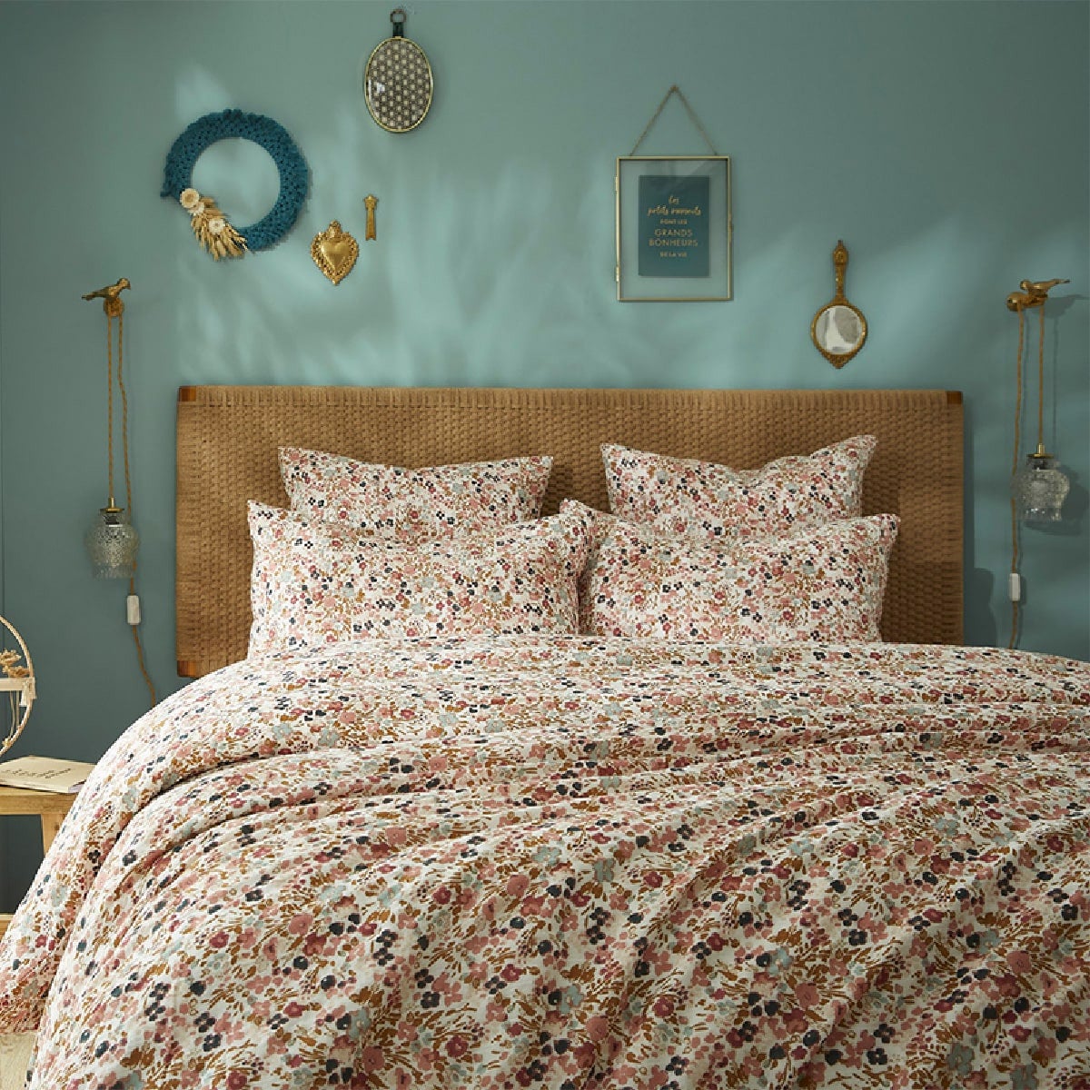 ISIS - Housse de Couette 240x220cm Gaze de Coton Motif Liberty - 3