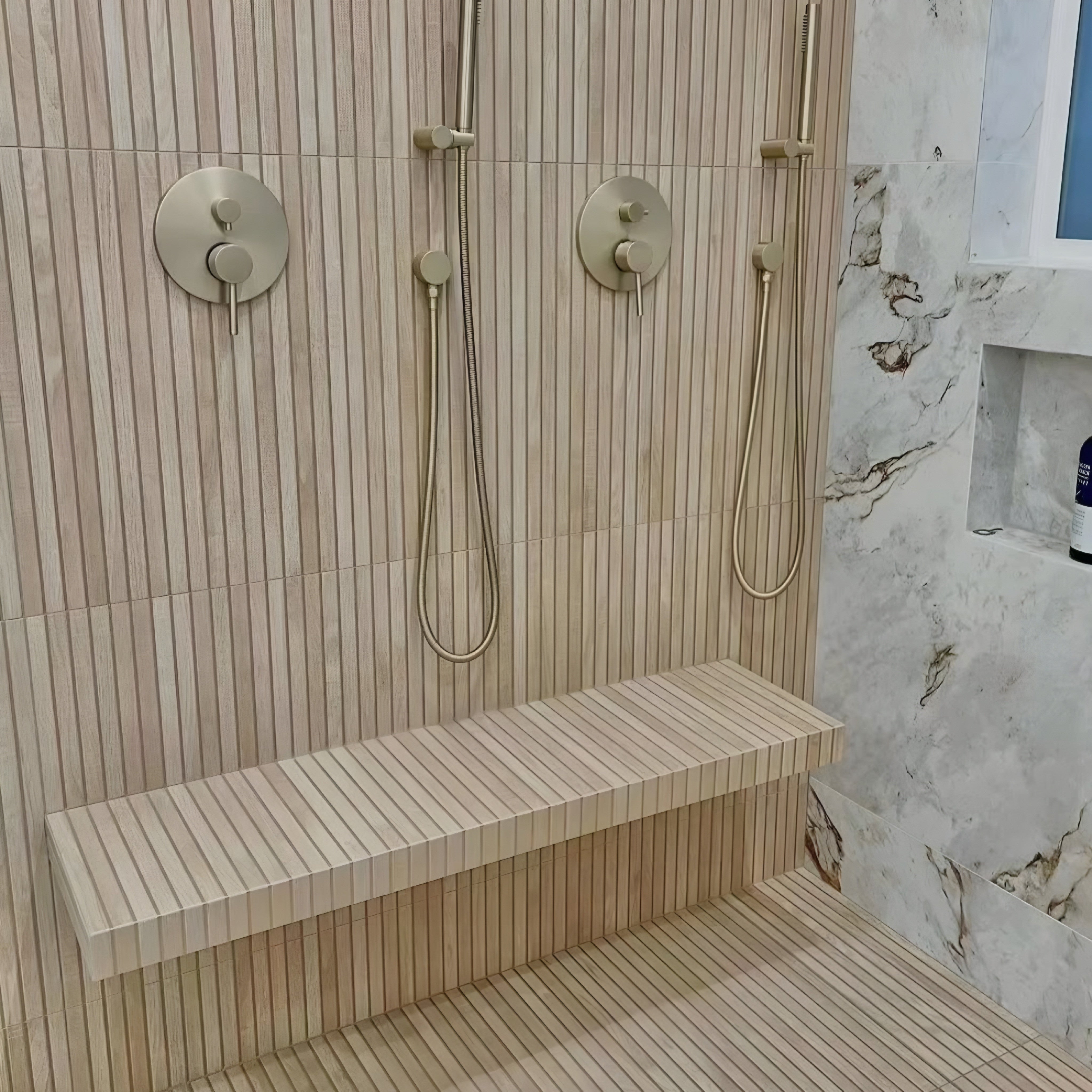 Carrelage sol / mur effet bois bambou relief 60x120 cm ARTWOOD RIBBON MAPLE(vendu par boite de 1.44m2) - 7