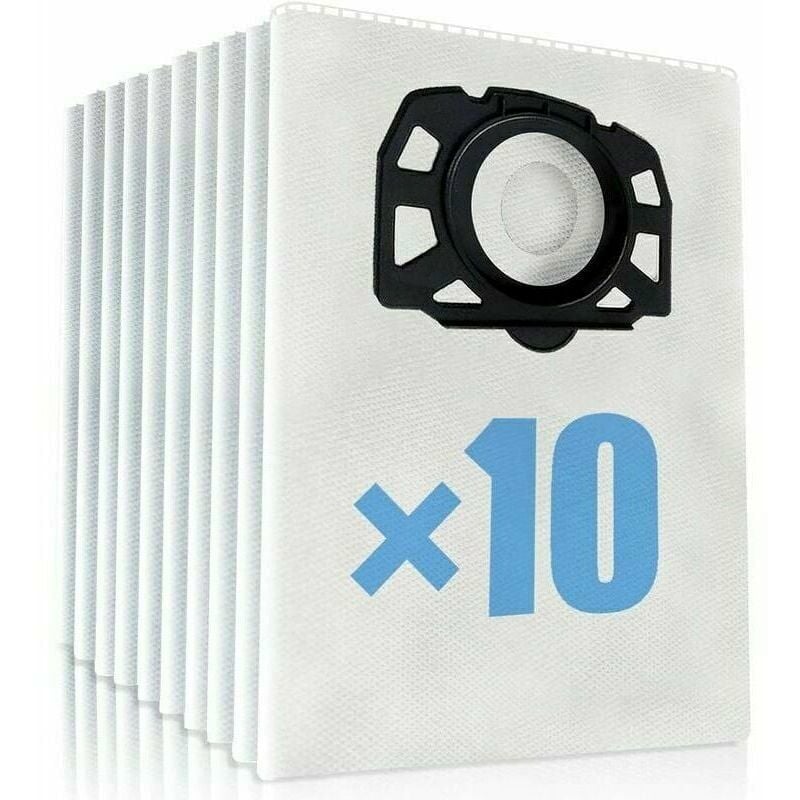 10 Pezzi Sacchetti Per Aspirapolvere Kärcher WD4 WD5 WD6 WD4 Premium Wd5 Premium Sac Karcher Mv4 Mv5 Et Mv6 Sacs Filtrants De Poussiere 72308957