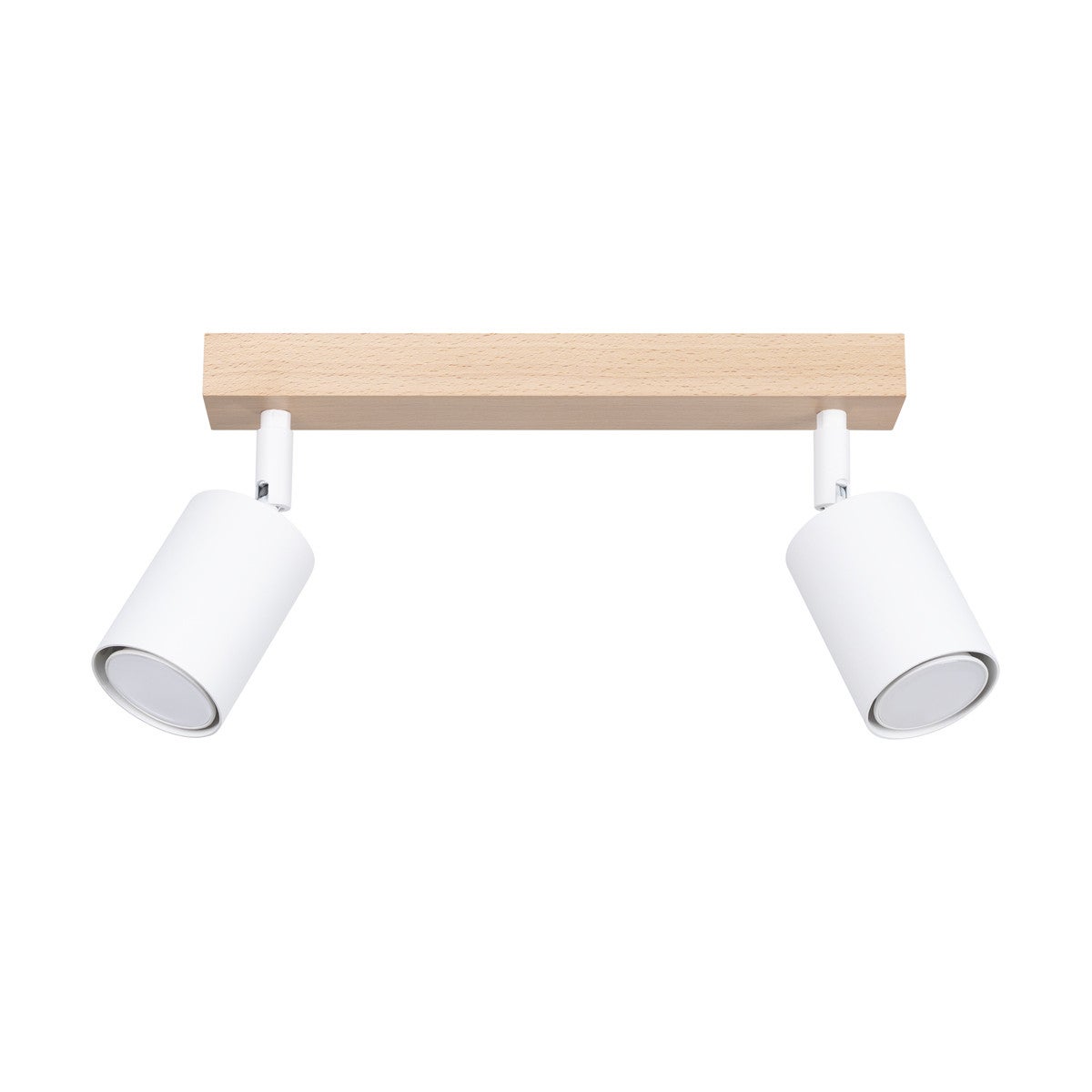 Lampa sufitowa wisząca Verdo biała i drewno 2xGU10x10W listwa wym: 17,5 x 30 x 46 cm metal Sollux Lighting