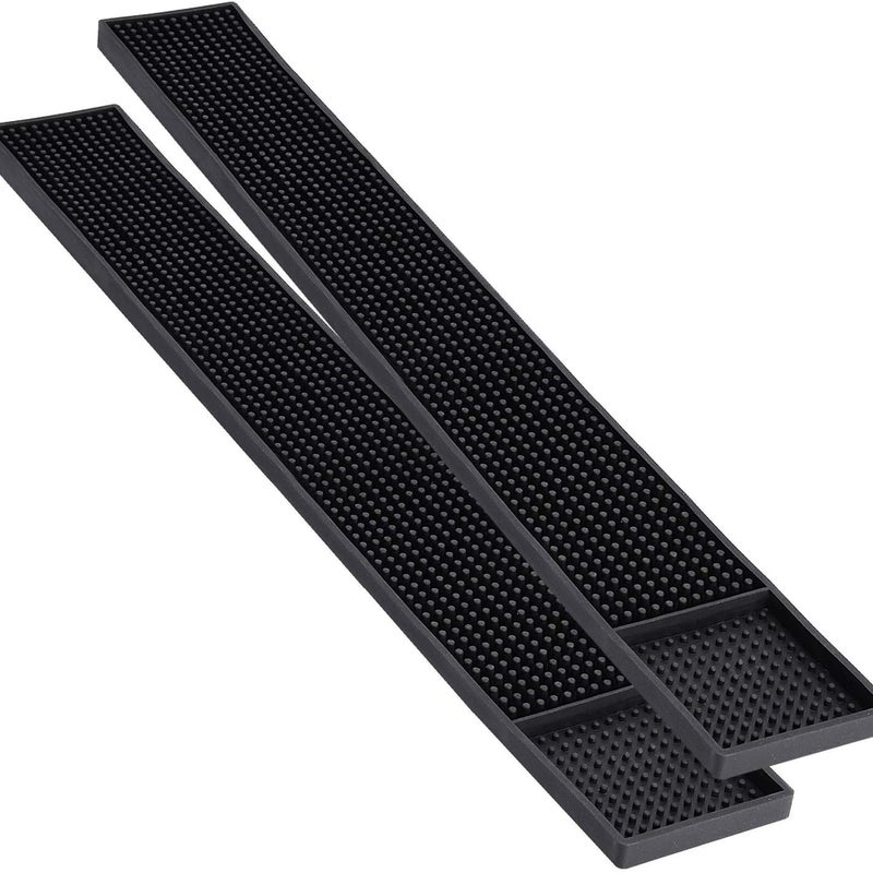 2-częściowa mata barowa z PVC, antypoślizgowa mata barowa do restauracji i kuchni, mata na stół barowy, 60 x 8 cm