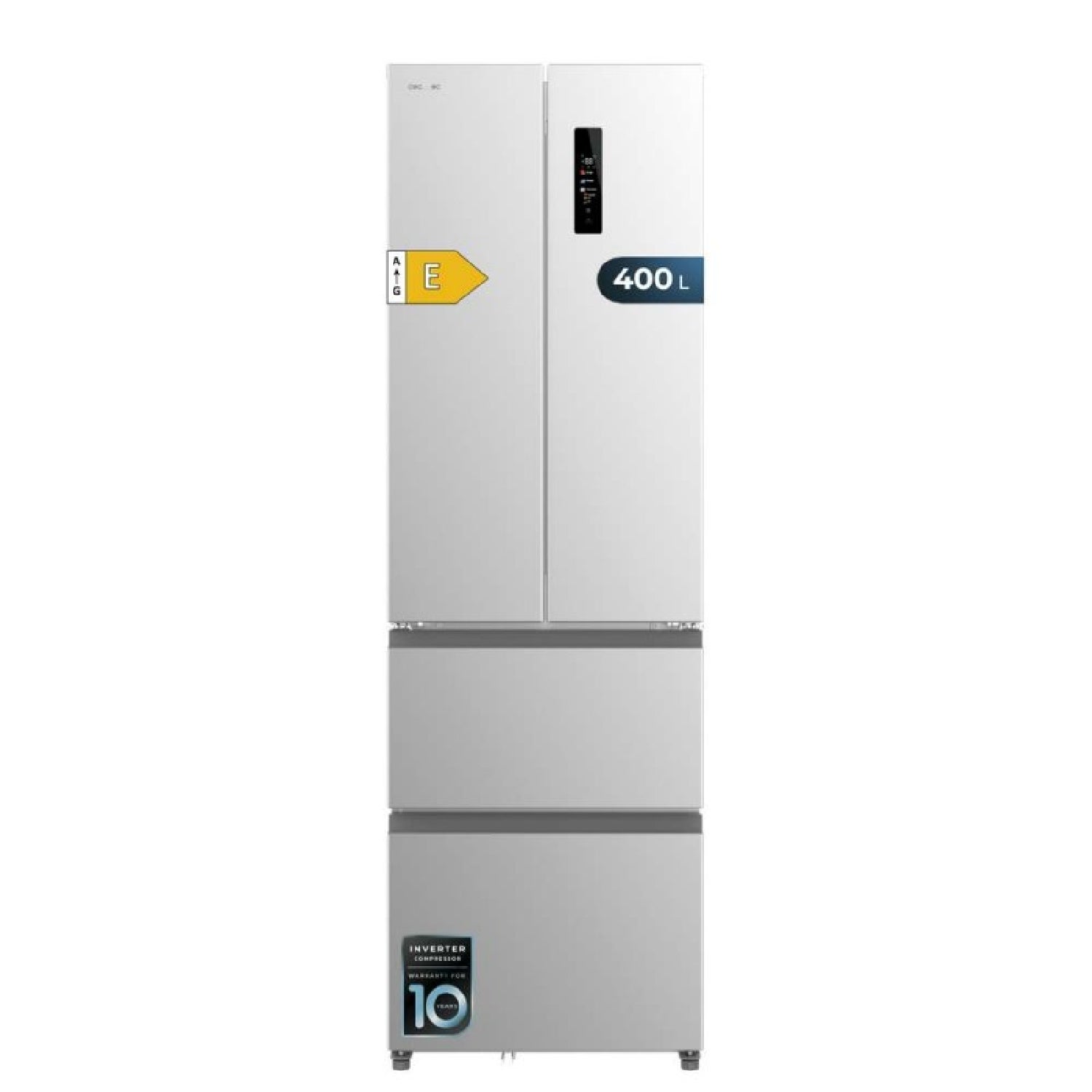 Réfrigérateur Américain Cecotec Bolero CoolMarket 395L - Porte Française, Inox, No Frost, Compresseur Inverter, Classe E - 3