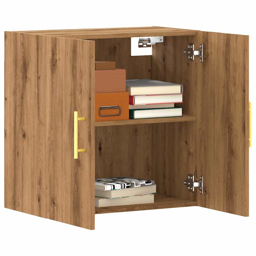 Armoire Murale VidaXL 60x31x60cm - Bois D'Ingénierie Chêne - Rangement Décoratif