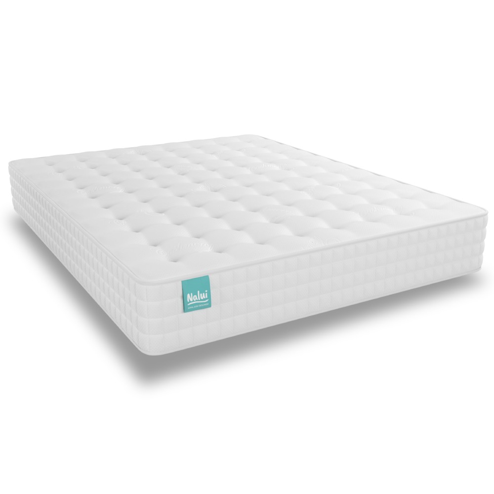 Nalui-colchón galana de muelles ensacados, firmeza media-suave altura: ±26cm   hecho en españa 150x190 cm blanco