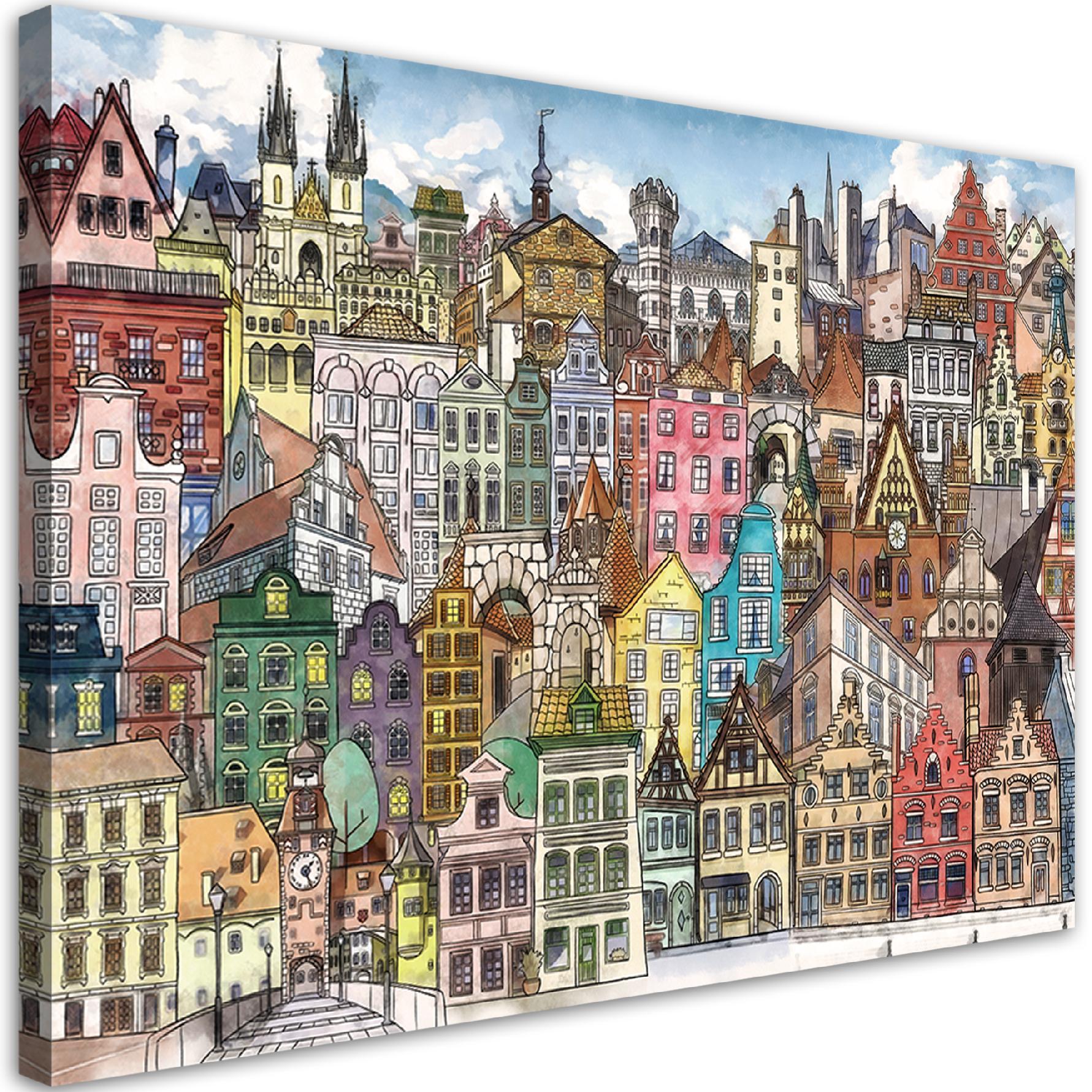 Obraz na płótnie, Wesołe miasto 90x60