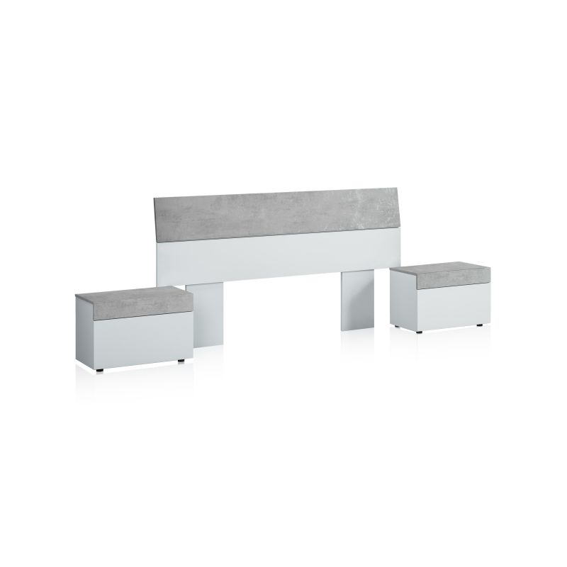 Tête de lit Tekkan avec tables de chevet - 5