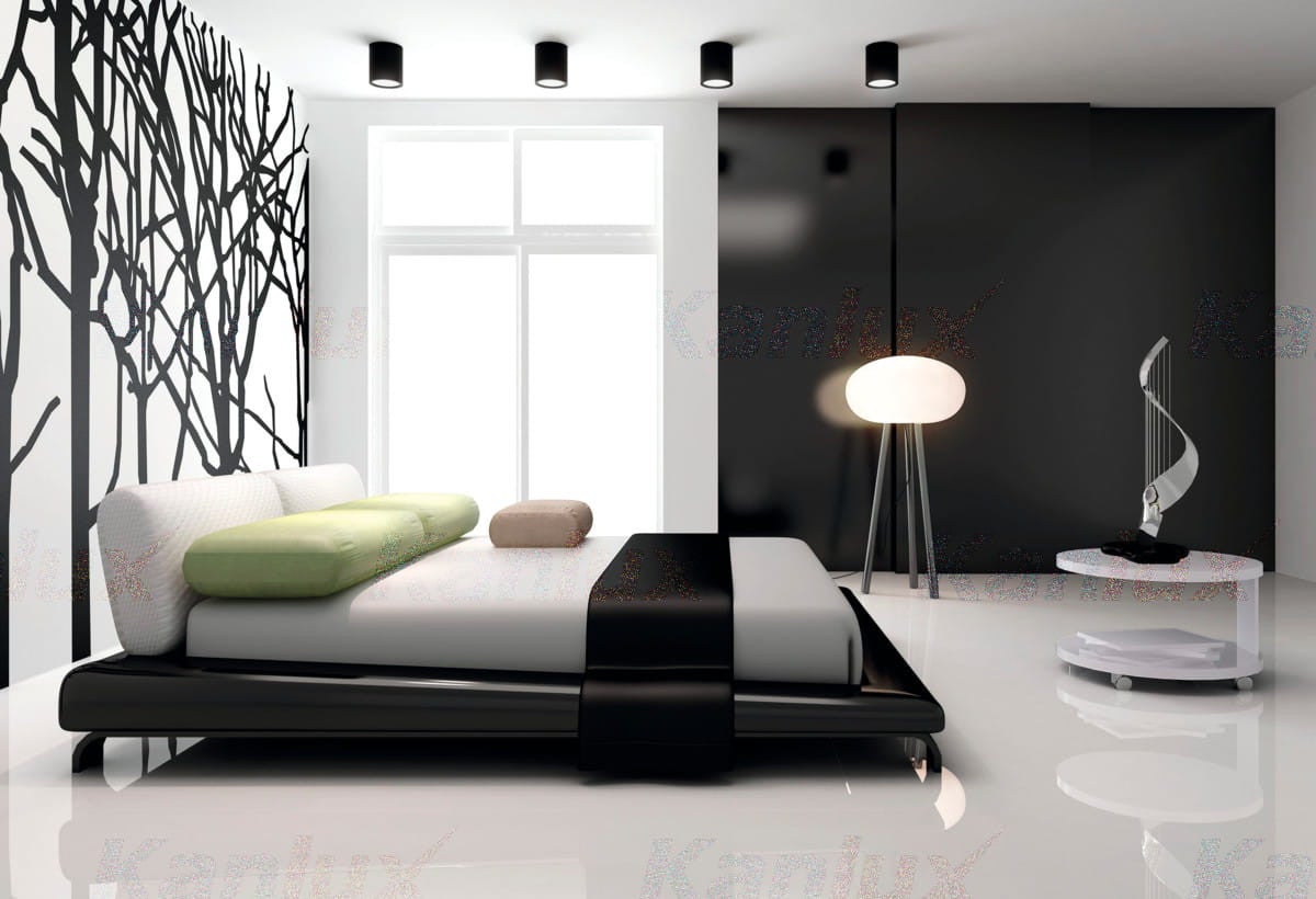 Plafonnier rond aluminium – Accentuation – Noir mat – GU10 – Ø95mm - 7