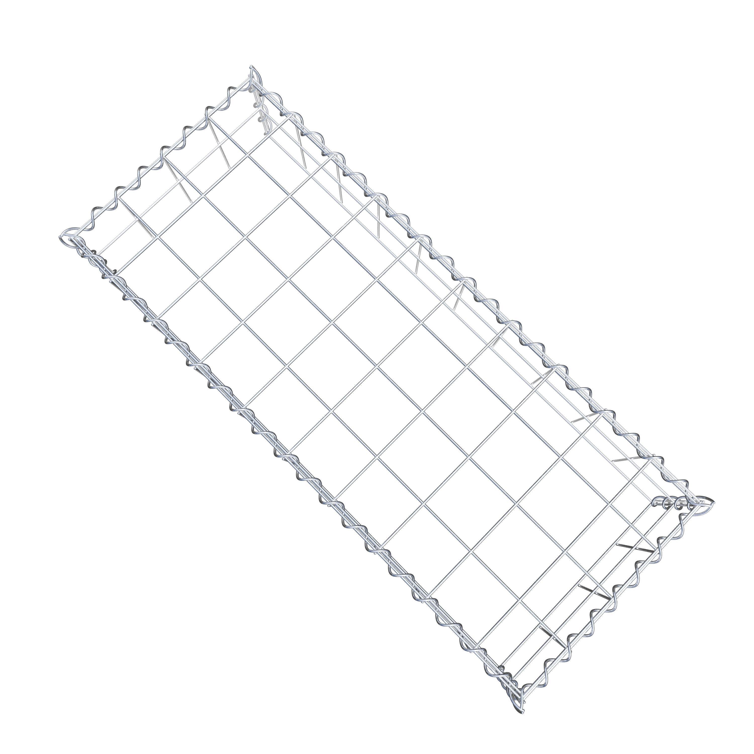 Gavión para apilar en acero galvanizado 100x20x40cm (LxAxP), malla 10 x 10cm, Espiral, sin rejilla inferior - 5