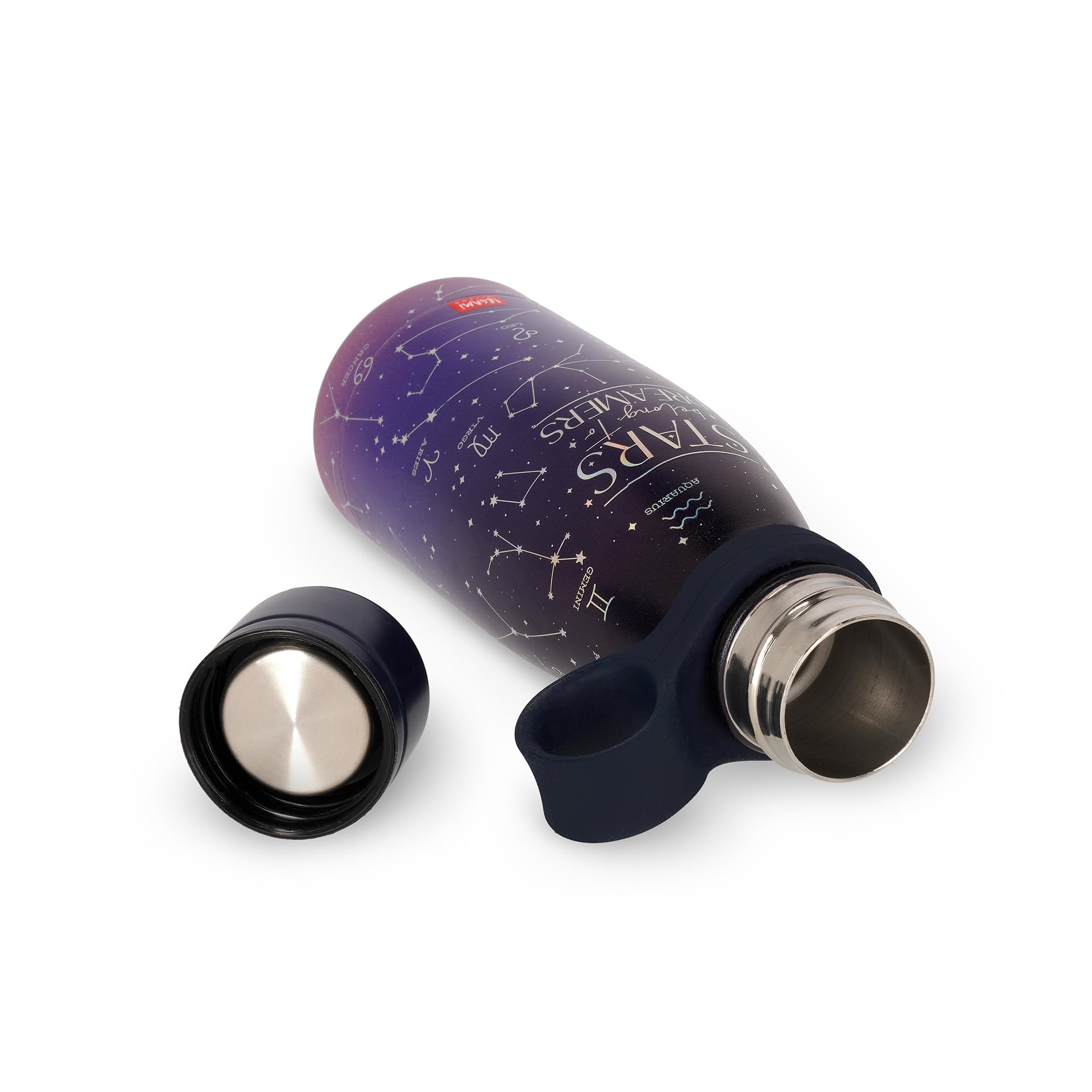 Legami Vacuum Bottle Borraccia Termica, Blu, Mini - 3