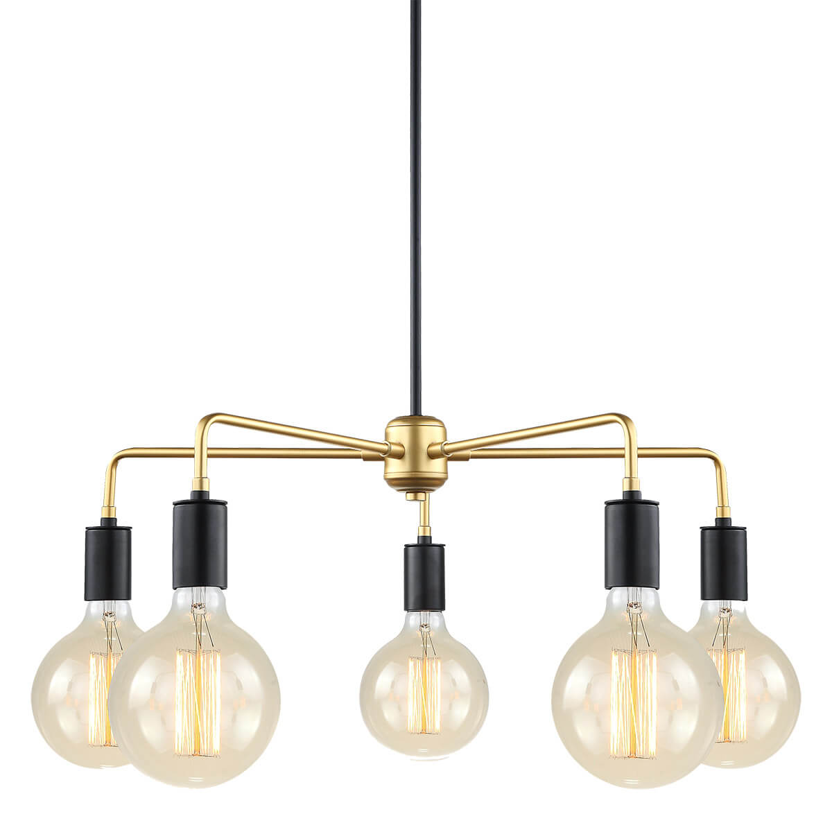 Suspension moderne Malene Noir, doré - 3
