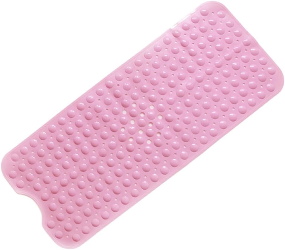 Mata prysznicowa antypoślizgowa 100 x 40 cm, bez BPA, odporna na pleśń i zmywalna (różowa*1)