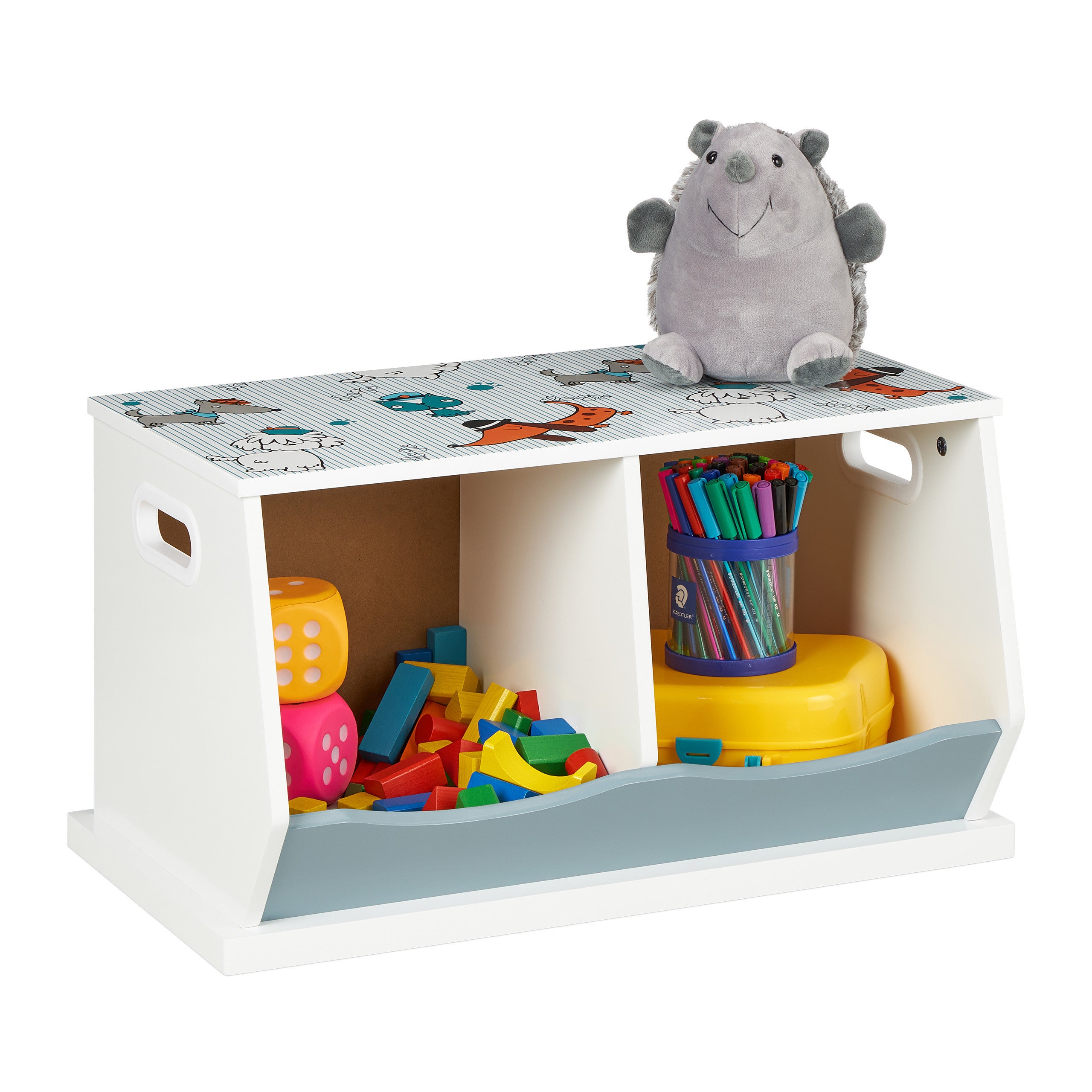 Relaxdays Étagère tablette flottante murale 6 compartiments colorés