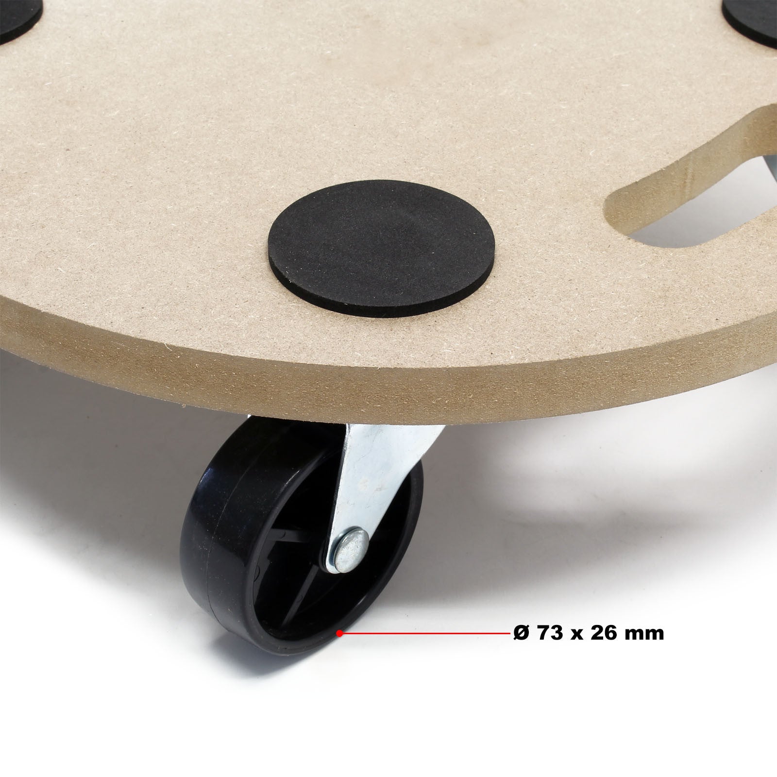 Carrello Pianale In MDF Con Ruote - Portata 200 Kg, 59x29 Cm, Ideale Per Traslochi - Foto 9