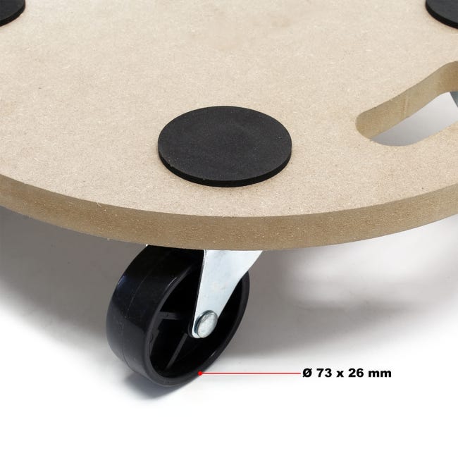 Carrello Pianale In MDF Con Ruote - Portata 200 Kg, 59x29 Cm, Ideale Per Traslochi - Foto 9