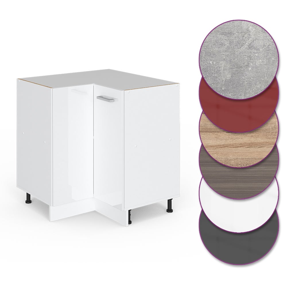 Vicco Meuble dangle R-Line, Blanc Haute brillance, 75.6cm sans PT - 5